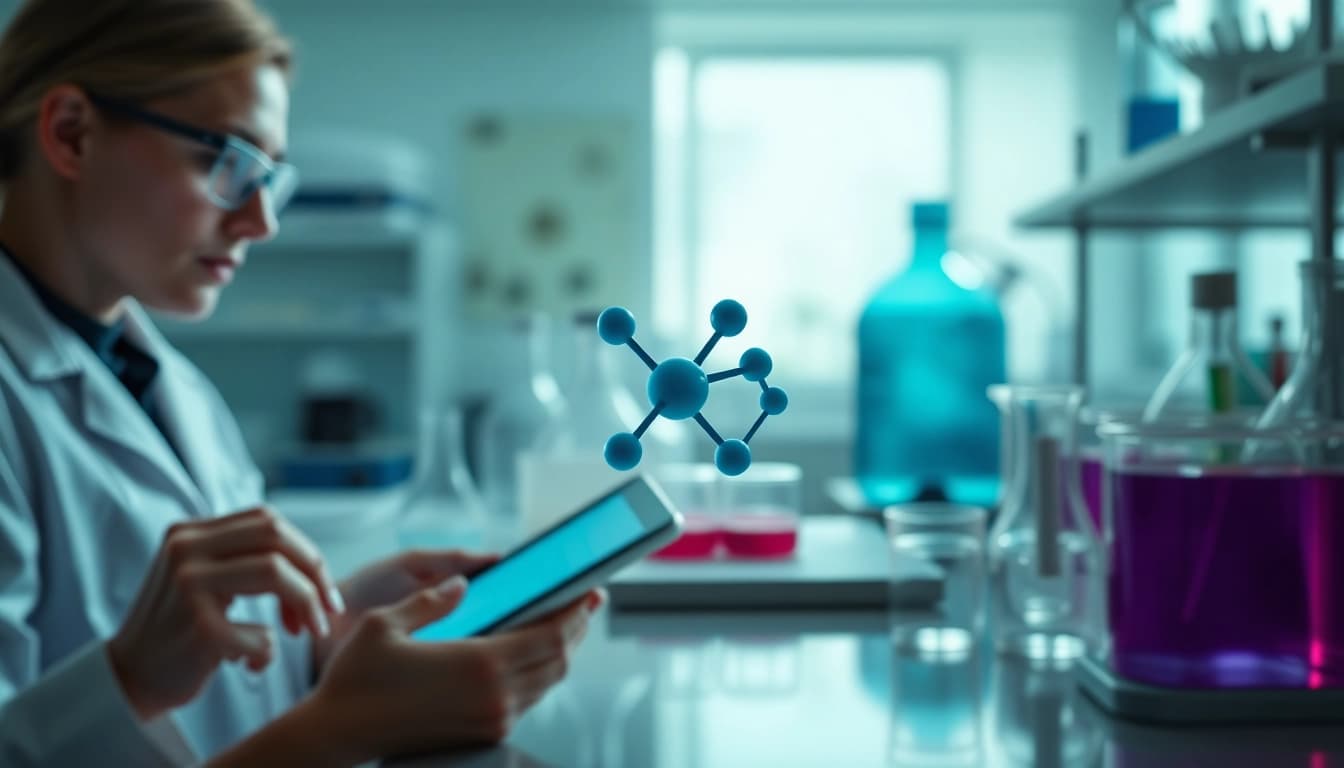 Analyze the molecular structure of Retatrutide in a professional lab setting.