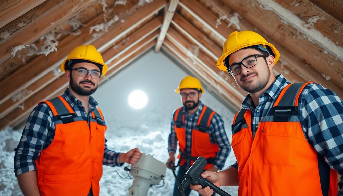 Efficient loft spray foam removal process in action, highlighting safety and professionalism.