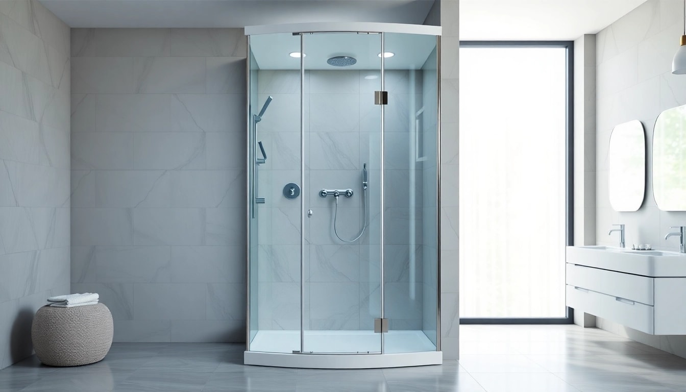 Genießen Sie die stilvolle sonni Duschkabine in einem eleganten Badezimmer-Design.