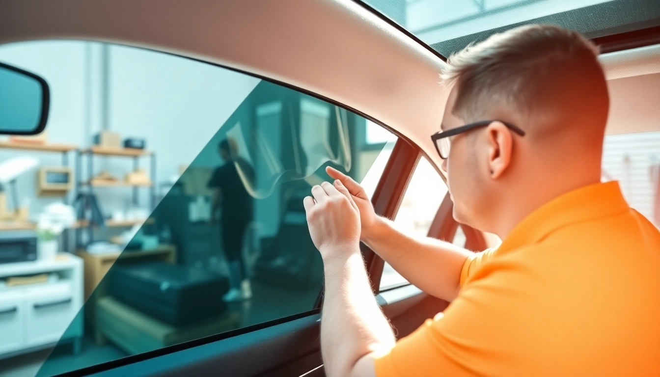 Transform your vehicle's look with professional window tint Chattanooga service showcasing installation.