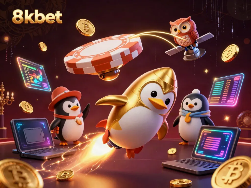 Experience thrilling betting adventures with 8xbet at a vibrant casino-themed space.