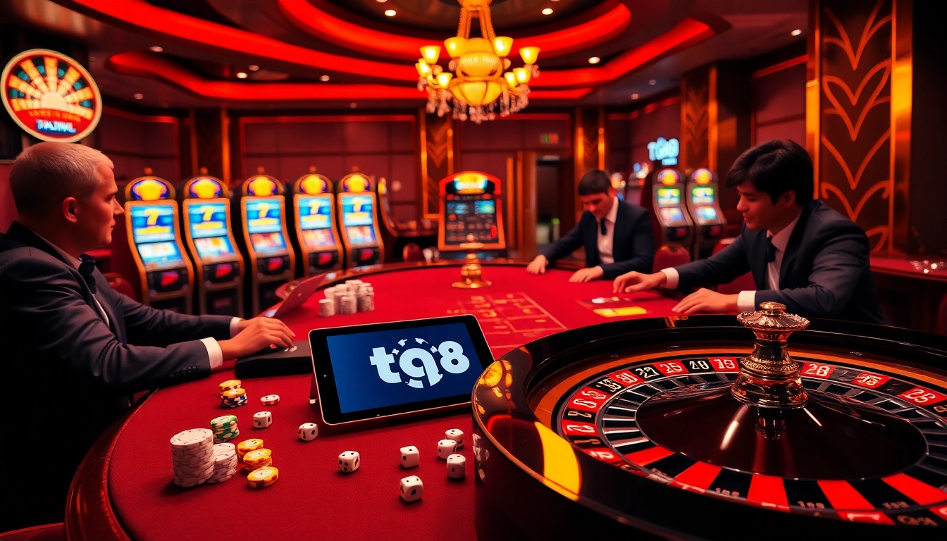Experience high-stakes poker excitement at tg88 casino with luxurious tables and vibrant gameplay.