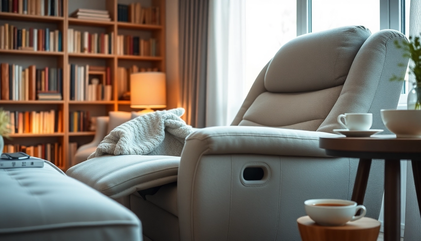 Relaxoing in a sleeping recliner chair surrounded by a bright, cozy living room ambiance.