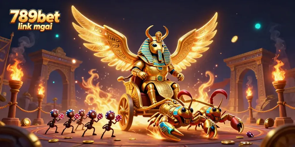 Experience thrilling gameplay with the 789bet link mới featuring a vibrant casino scene filled with dynamic characters.