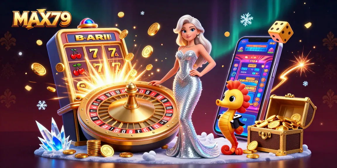 Join the excitement at MAX79 with stunning illustrations showcasing lucrative gaming elements.