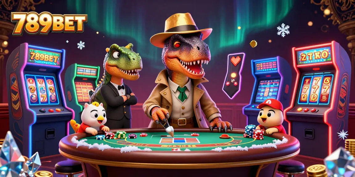 Discover 789BET's thrilling gaming world with colorful characters and vibrant casino elements.