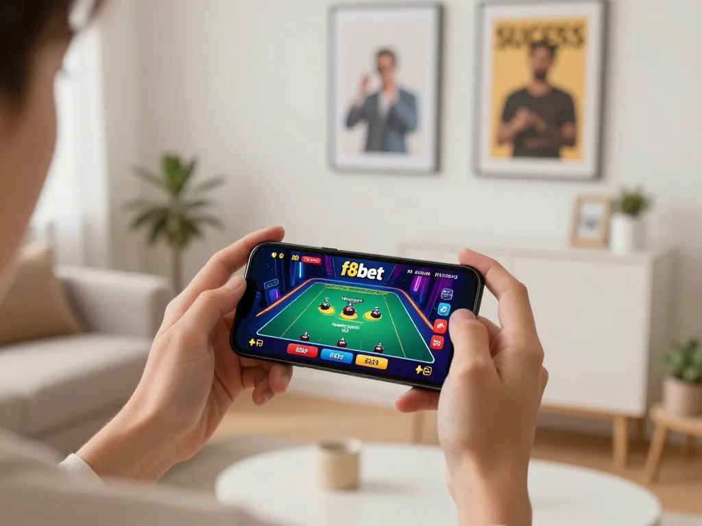 Engaging in a betting strategy session on the f8bet mobile app for responsible online gaming.