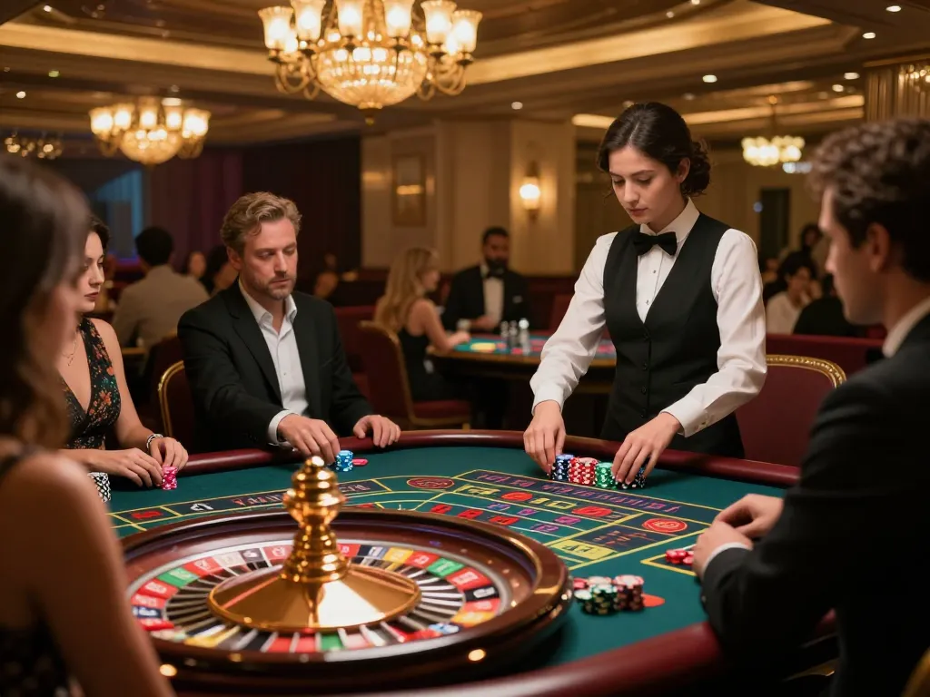 Experience thrilling gameplay at Nhà cái SHBET with vibrant roulette action and eager players.