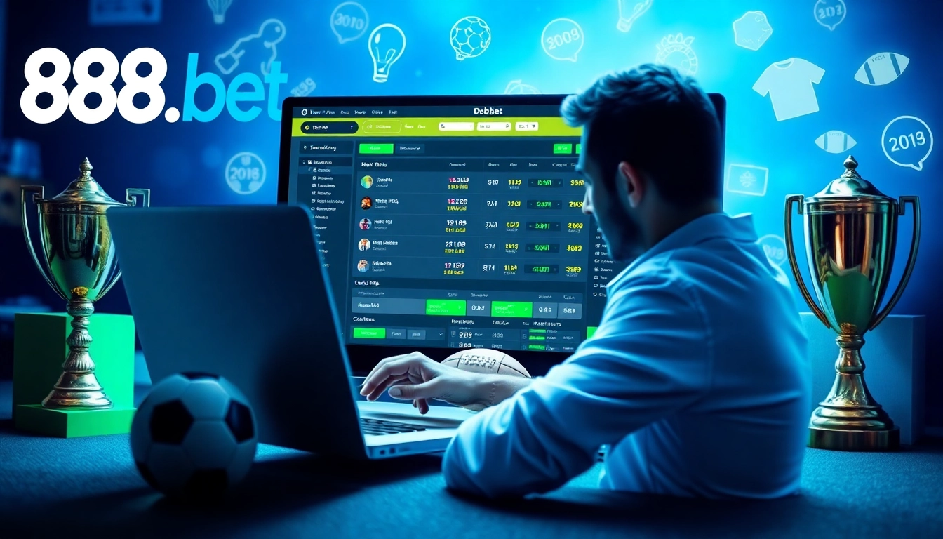 Online betting experience with 888b.bet showcasing engaging sports interface and user interaction.