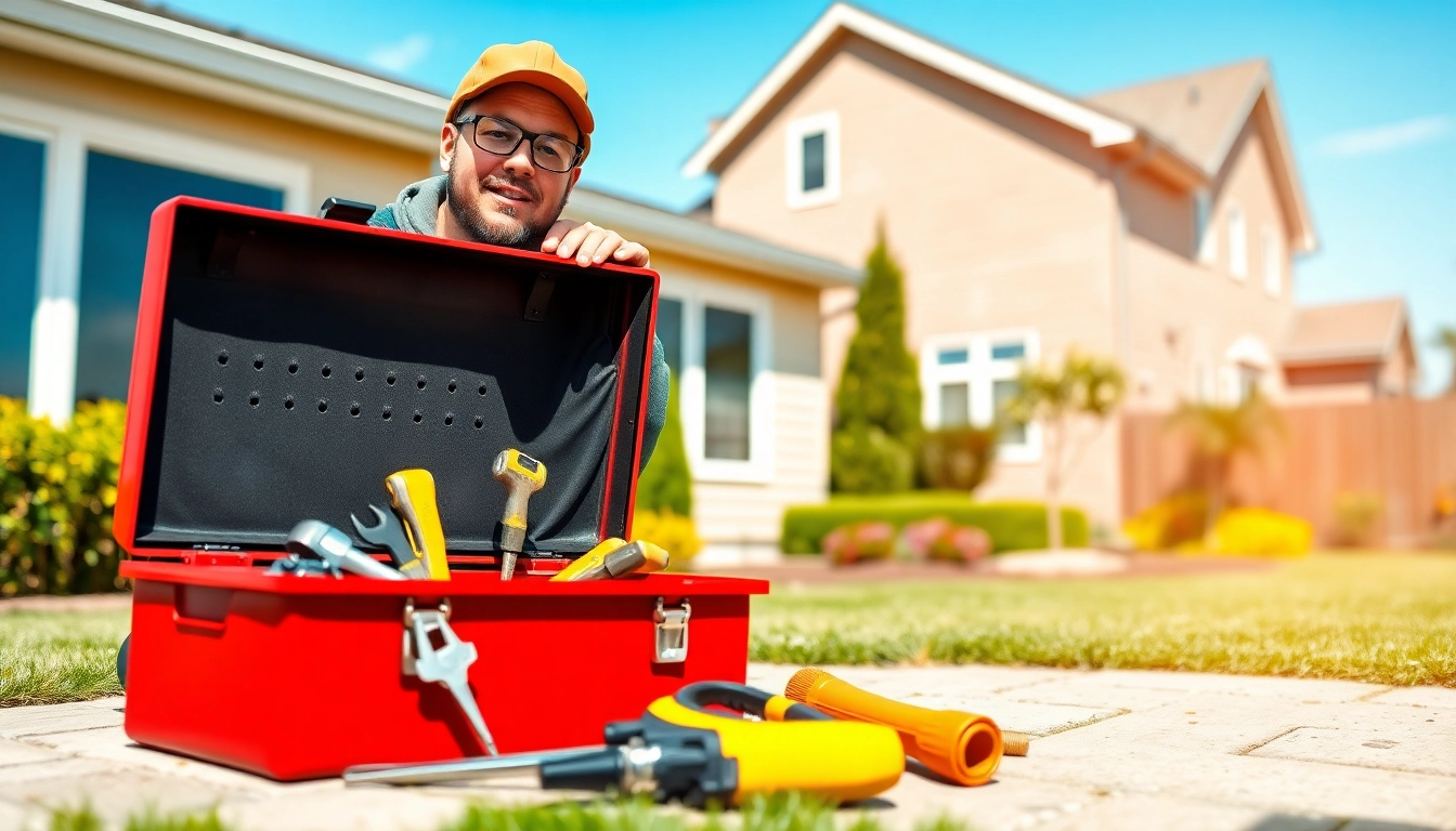 Plumber near me working in a garden, demonstrating expertise with tools.
