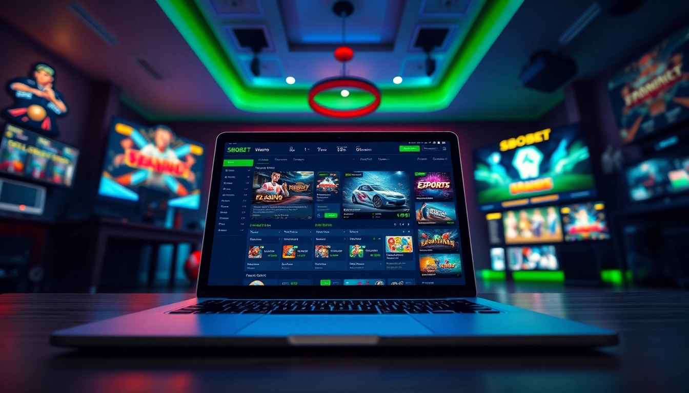 Engaging online betting scene at sbobet.dance showcasing diverse gaming options and a user-friendly interface.