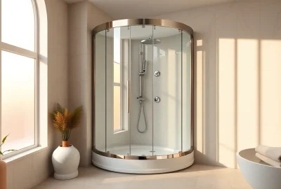 Erleben Sie die Vorteile der sonni Duschkabine 90x90 in einem stilvollen Badezimmer.
