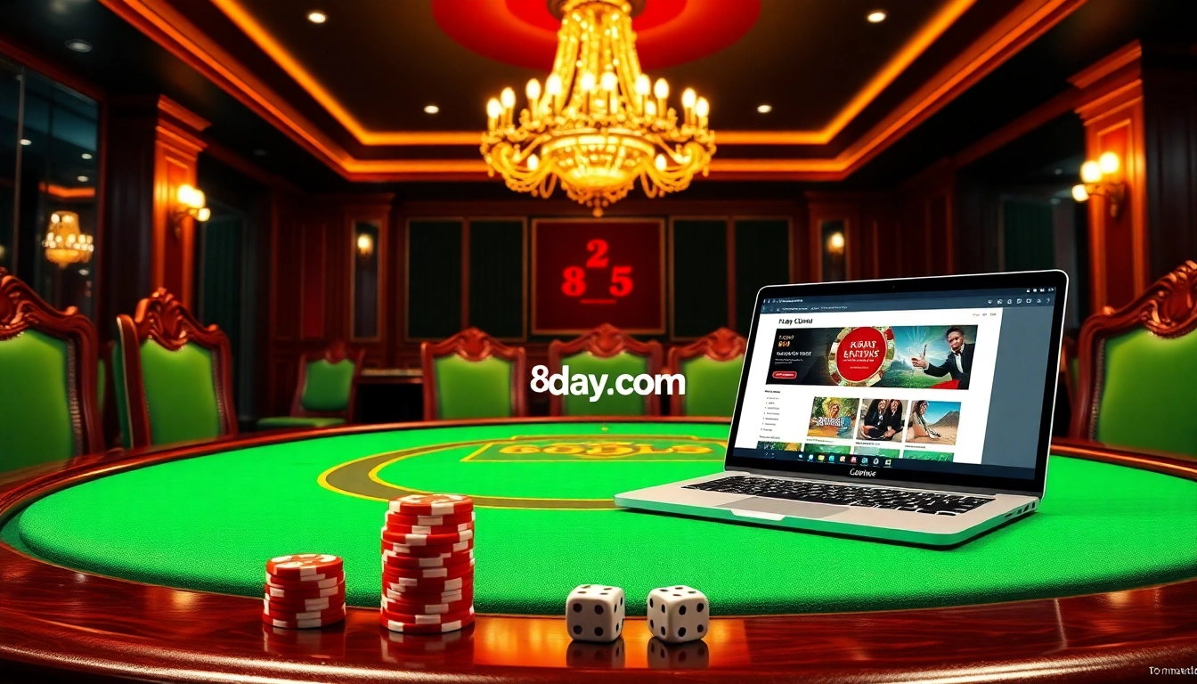 Engage in thrilling online gambling at 8day.cn.com with vibrant casino visuals.