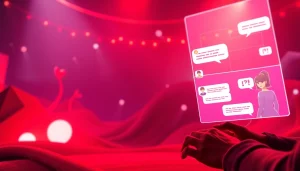 Spicy AI chatbot platform showcasing interactive adult character chats.