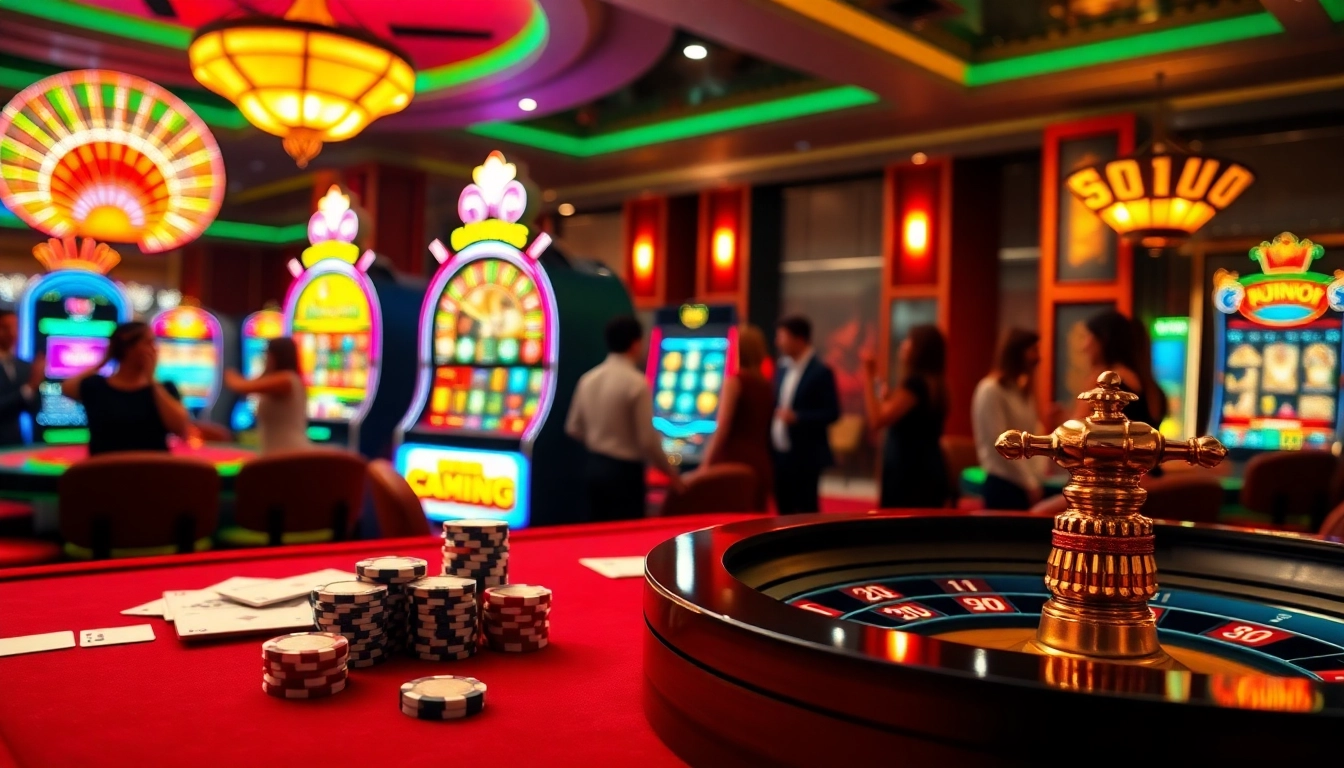 Players enjoying a thrilling casino experience with the platform 69vn.gb.net showcased on a modern device.