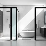 Enhance your bathroom with elegant black frame shower doors, ensuring style and functionality.