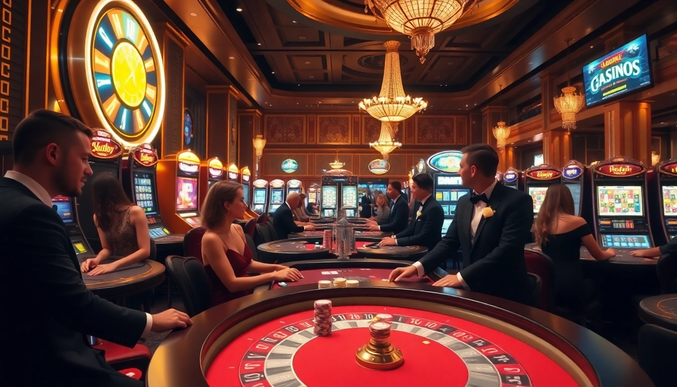 Experience the thrill of winning at https://may88.click/ with luxurious casino tables and vibrant slot machines.