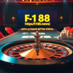 Experience dynamic gaming action at https://f168.news/ with a luxurious roulette table filled with vibrant poker chips.