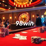 Players enjoying games at a casino highlighting link 98win amidst vibrant tables and thrilling action.