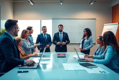 Register Utah LLC process in a modern office with a diverse team collaborating.