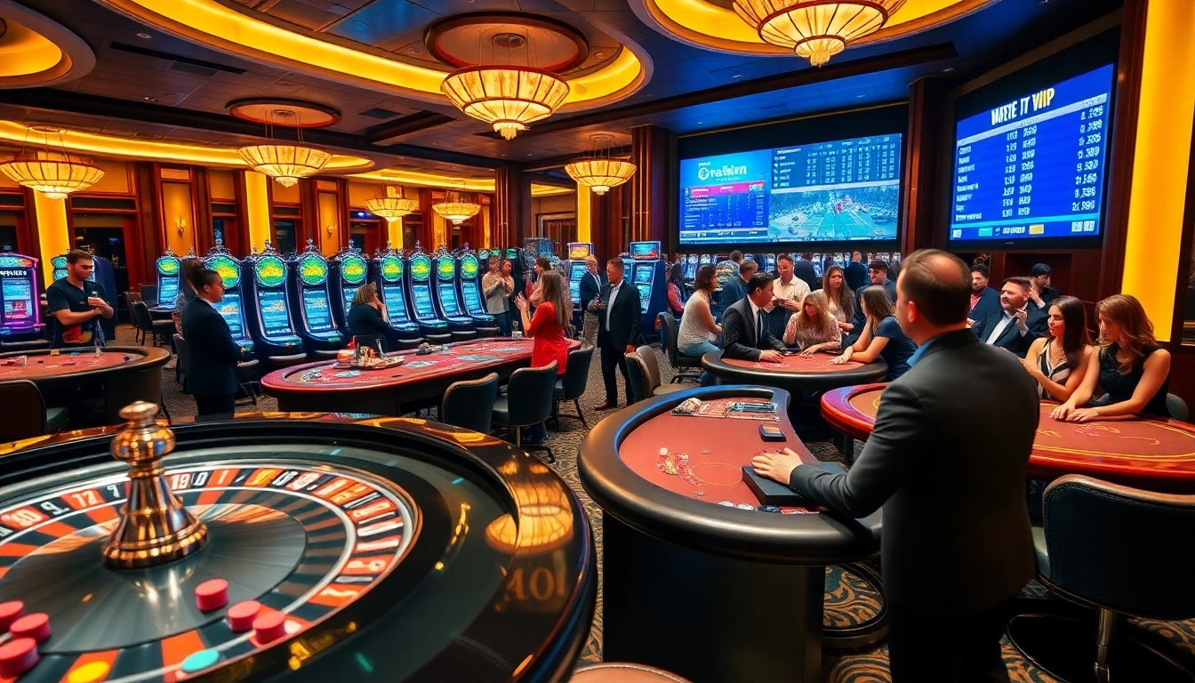 Experience the thrill of high-stakes gaming at 68VIP's luxurious casino atmosphere.