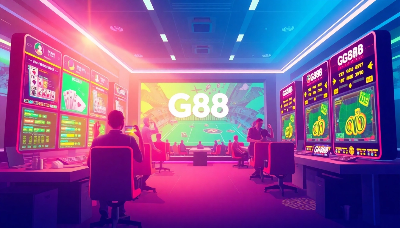 Online gaming interface showcasing https://g88.de.com/ with vibrant visuals and inviting design.