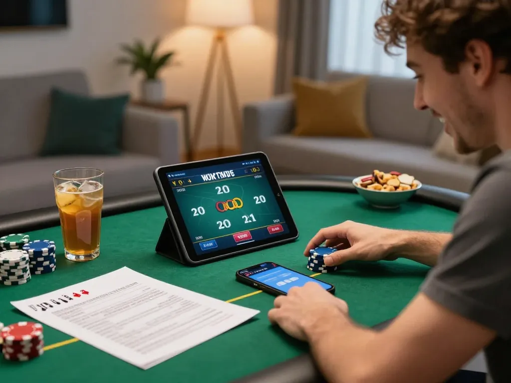 Engage with bbl5555 while enjoying an online poker game at home with cozy ambiance