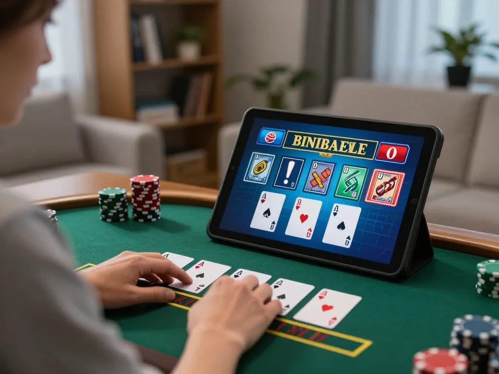 Engage in dynamic tg8 betting with live dealer blackjack on a tablet in a cozy home setting.