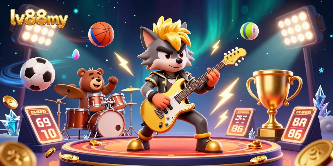 Experience thrilling gameplay at lv88my with energetic characters and dynamic casino elements.